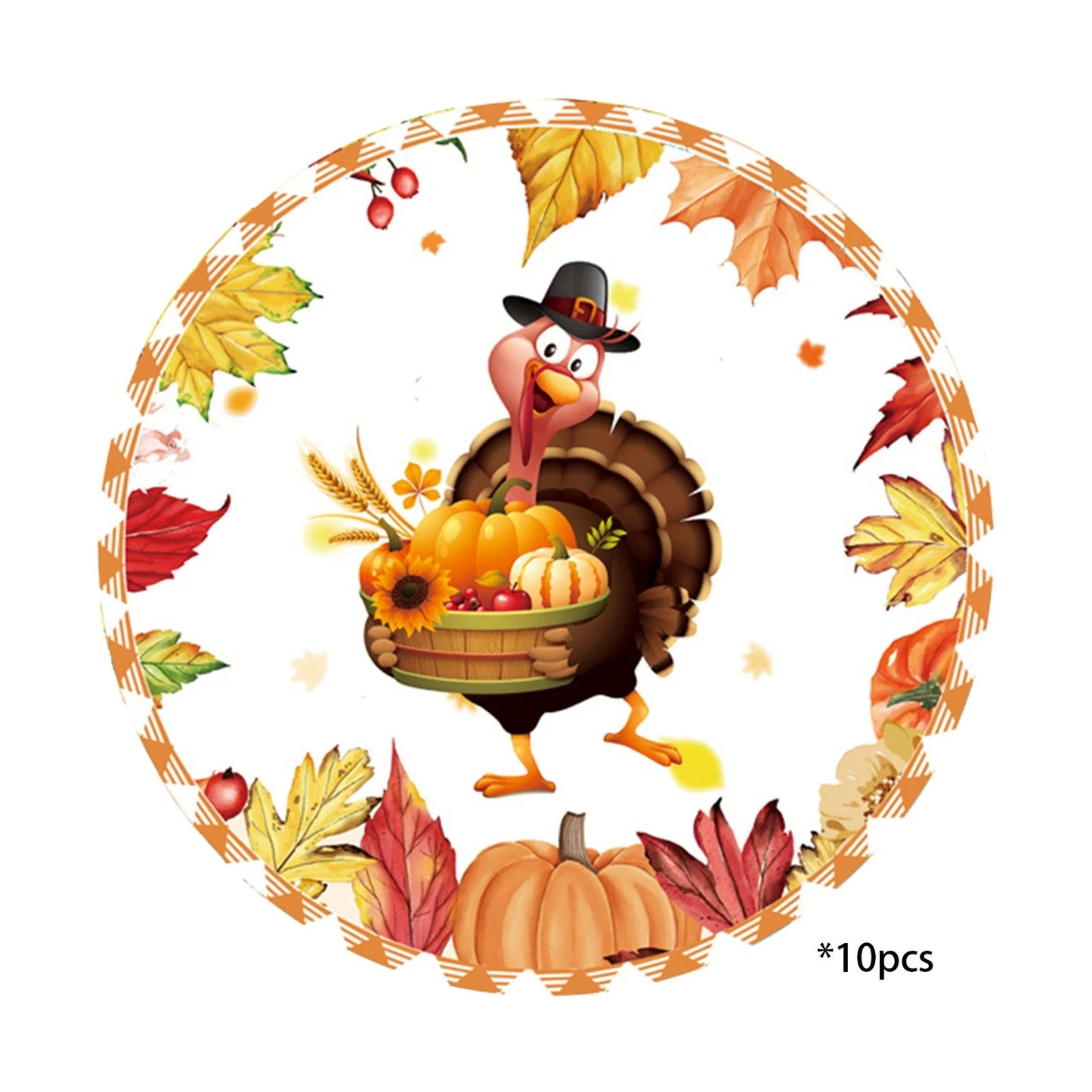 Fall Party Supplies Thanksgiving Paper Plates Paper Plates, Napkins, Pumpkin, Autumn, Maple Leaf Pattern for Thanksgiving Harvest Party Decorations