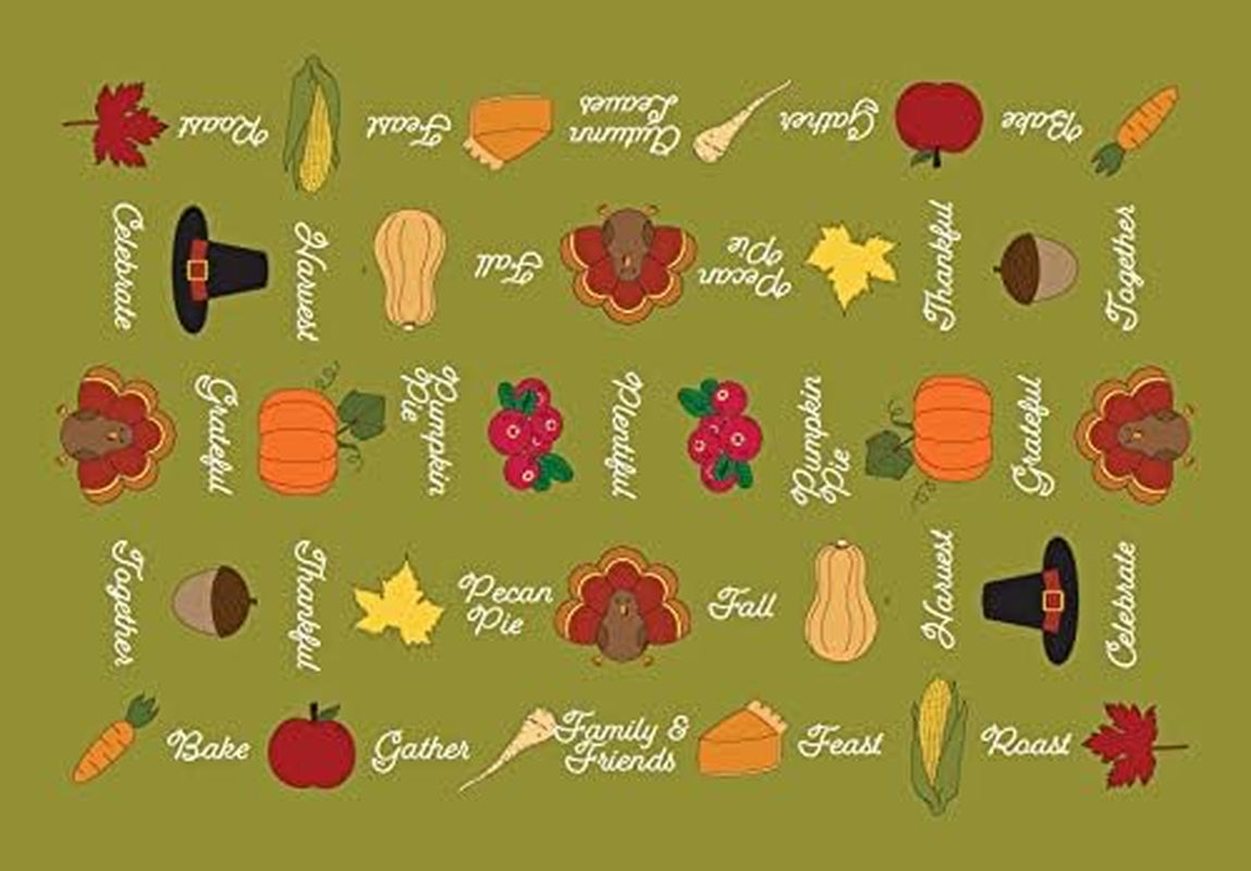 Festive Thanksgiving Tablecloth - Vibrant 59" x 86" Design for Memorable Gatherings