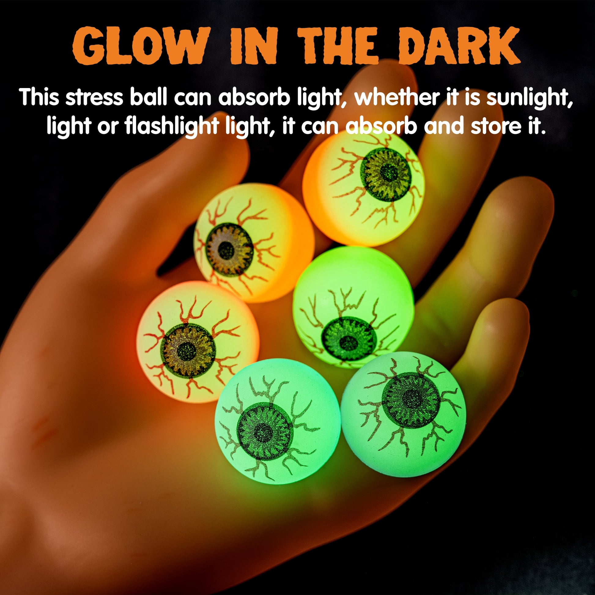 36 Pcs Halloween Bouncy Balls,Glow in the Dark Bouncy Balls Halloween Toys for Kids,For Trick or Treaters,Halloween Goodies,Halloween Party Favors