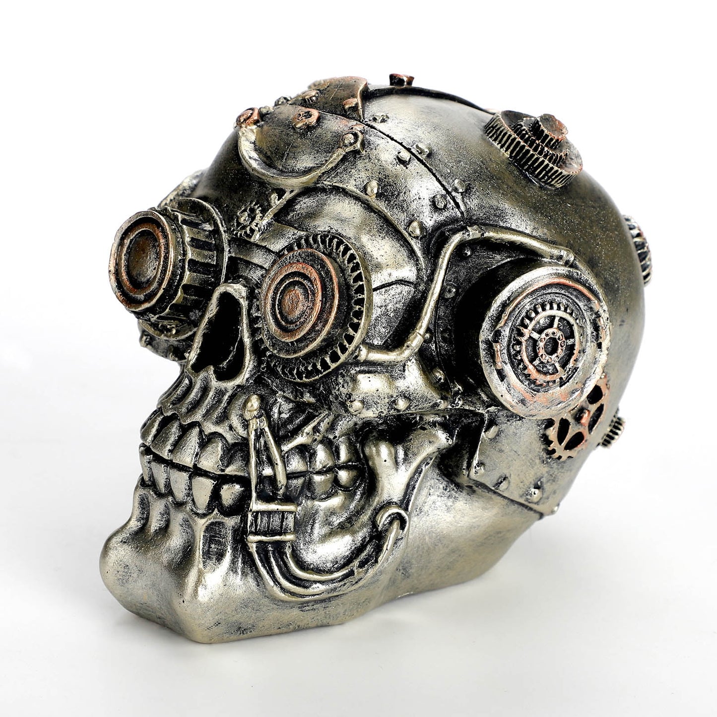 Halloween Skull Decor, Resin Steampunk Skull Decorations, Mechanical Skulls Halloween Decorations Indoor