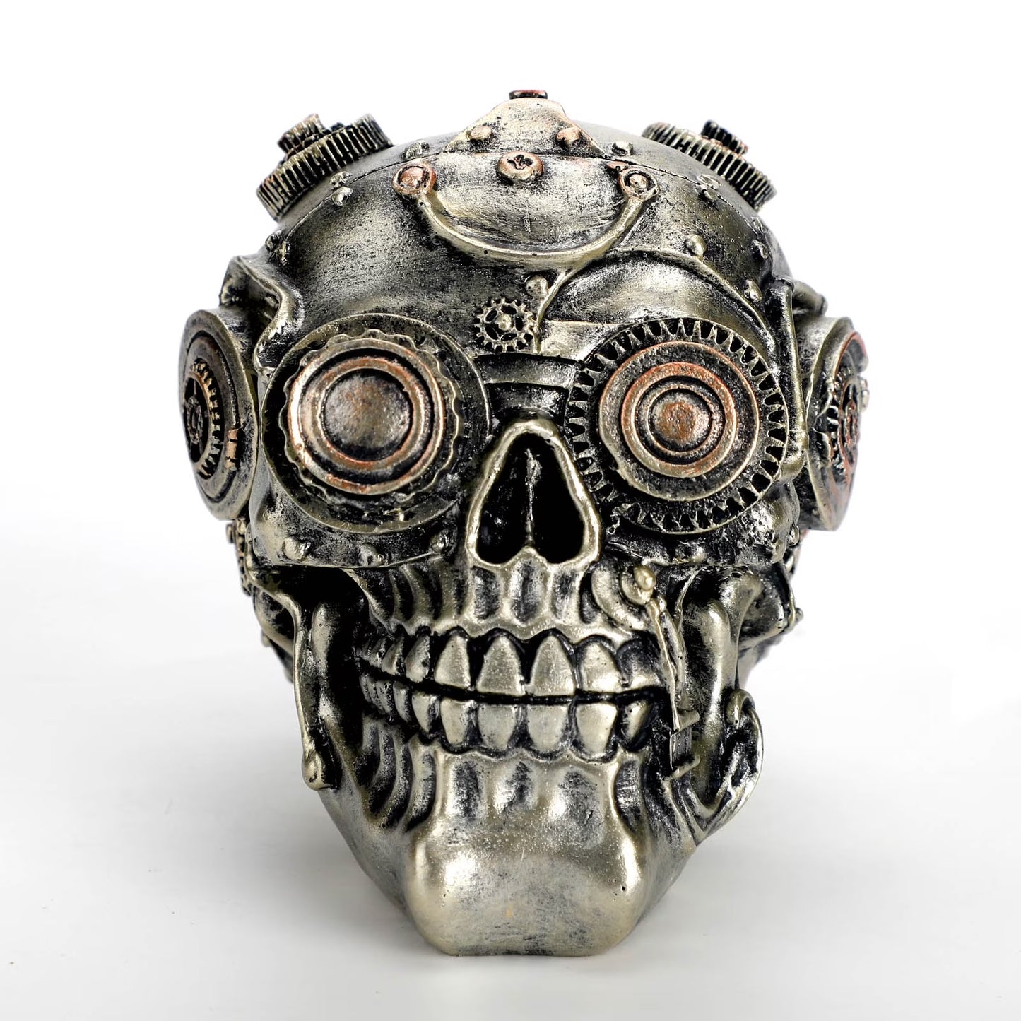 Halloween Skull Decor, Resin Steampunk Skull Decorations, Mechanical Skulls Halloween Decorations Indoor