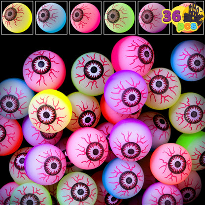 36 Pcs Halloween Bouncy Balls,Glow in the Dark Bouncy Balls Halloween Toys for Kids,For Trick or Treaters,Halloween Goodies,Halloween Party Favors