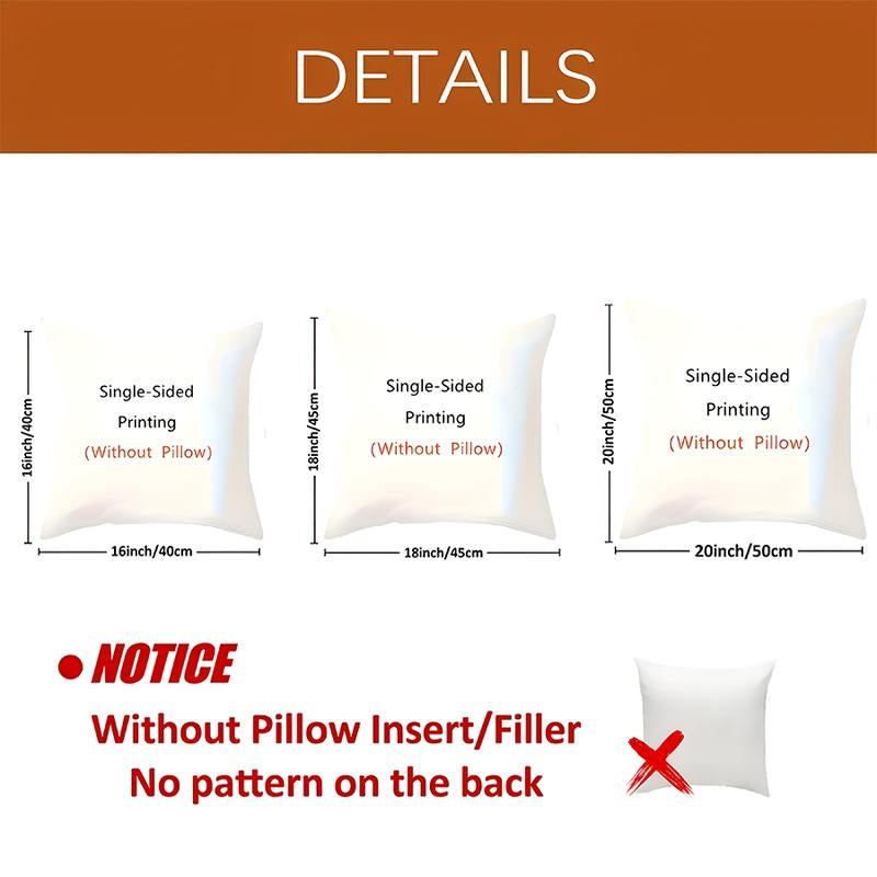 2Pcs Rustic Christmas Pillow Covers - Snowy Cedar Tree Winter Scene Printed Design, White Background with Green & Brown Accents, Zipper Closure, Machine Washable for Couch, Living Room, Bedroom Holiday Decor, Single-Sided Printing, without Pillow Core