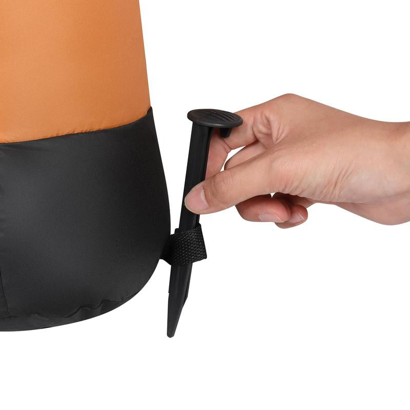 6Ft 8Pcs LED Lights 24W Double Deer Cart Santa Model Garden Elk Decoration