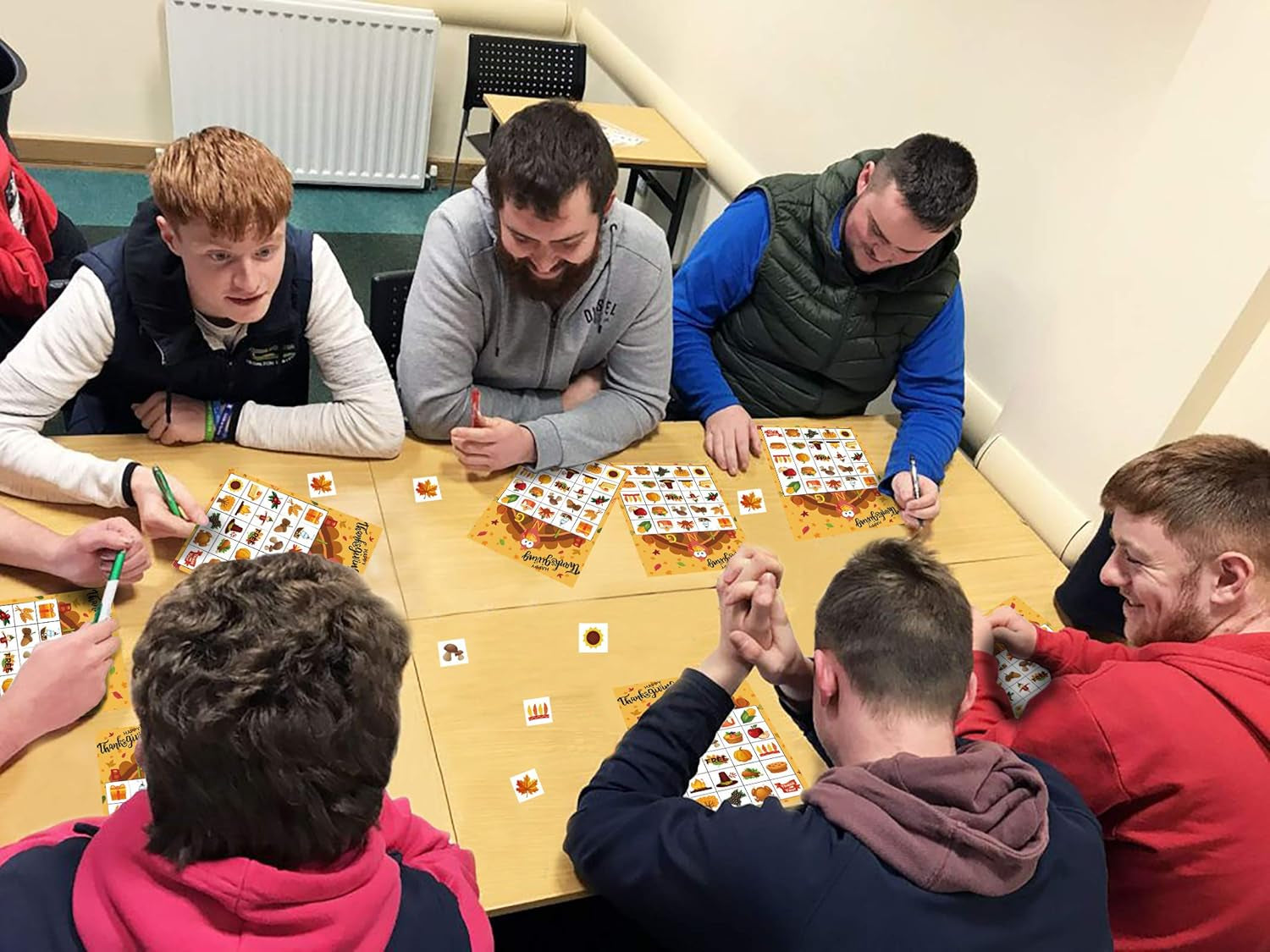 Thanksgiving Games Thanksgiving Bingo Game for Kids 24 Players Bingo Cards for Family Toddlers Activities Kids Classroom Party