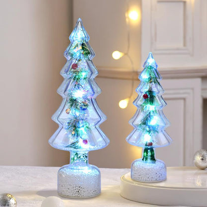 2 Pack Lighted Tabletop Christmas Tree Ornaments with LED Fairy Lights for Living Room Bedroom Fireplace Decorations Indoor Holiday Table Centerpiece Jeurly6 Tiktokshopblackfriday