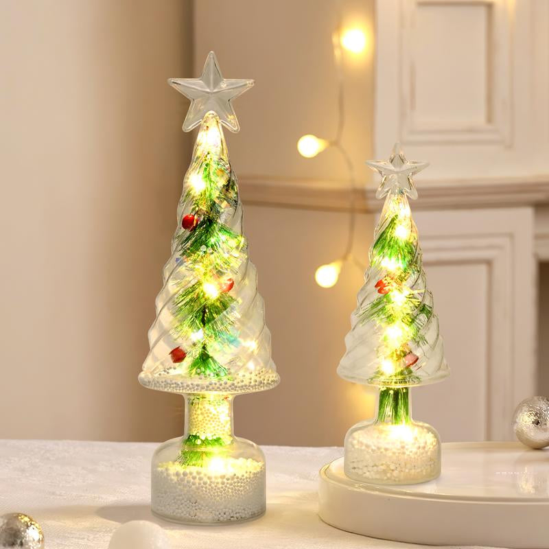 2 Pack Lighted Tabletop Christmas Tree Ornaments with LED Fairy Lights for Living Room Bedroom Fireplace Decorations Indoor Holiday Table Centerpiece Jeurly6 Tiktokshopblackfriday