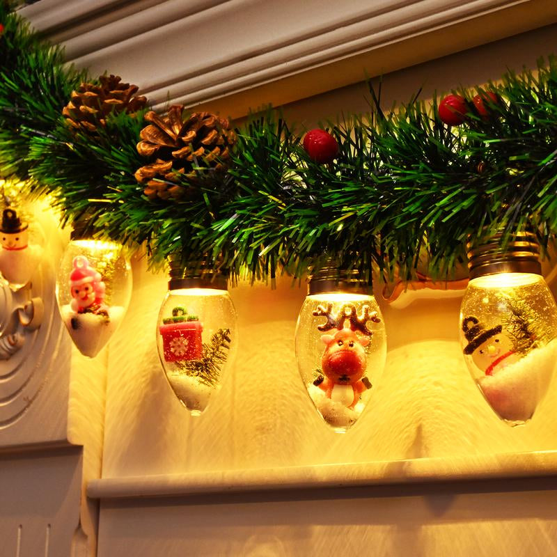 Christmas Garland with Lights, 7 FT Battery Operated Powerd 12 LED Bulb Lights Pine Cones Red Berry Decorations Lighted with Remote Timer, Xmas Lit Prelit Indoor Outdoor Window Home Mantle Fireplace Office Table Tree Decor Decorating Ornaments