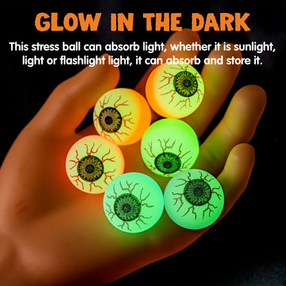 36 Pcs Halloween Bouncy Balls,Glow in the Dark Bouncy Balls Halloween Toys for Kids,For Trick or Treaters,Halloween Goodies,Halloween Party Favors