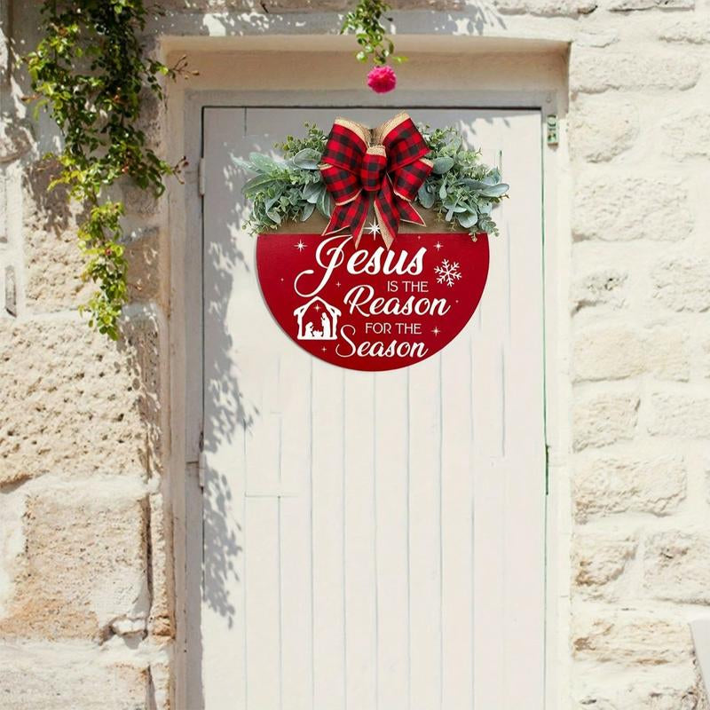 Christmas Front Door Decoration, Merry Christmas Wreath, Holiday Room Decor, Aesthetic Bedroom Decoration, Home & House Decor