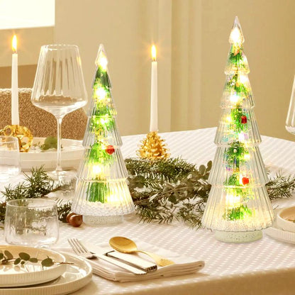 2 Pack Lighted Tabletop Christmas Tree Ornaments with LED Fairy Lights for Living Room Bedroom Fireplace Decorations Indoor Holiday Table Centerpiece Jeurly6 Tiktokshopblackfriday