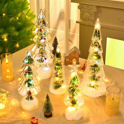2 Pack Lighted Tabletop Christmas Tree Ornaments with LED Fairy Lights for Living Room Bedroom Fireplace Decorations Indoor Holiday Table Centerpiece Jeurly6 Tiktokshopblackfriday